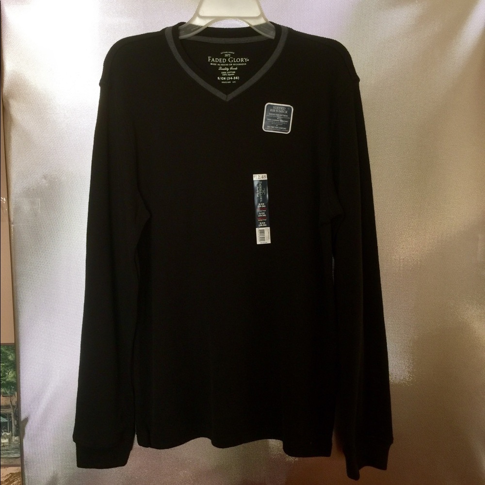 Men's Size S Faded Glory B-Neck Sweater NWT